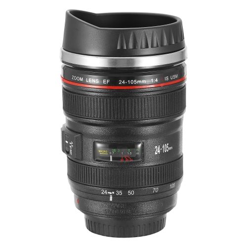 Camera Lens Coffee Mug Cup 13.6oz Food-Grade Stainless Steel Travel Photography Insulated Mug for All Ages Camera Lens Coffee Mug Cup 13.6oz Food-Grade Stainless Steel Travel Photography Insulated Mug for All Ages