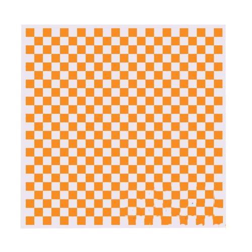 200 Pcs Baking Papers Grease-Proof Wax Papers Hamburger Papers [Orange Lattice]