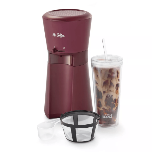 Iced Coffee Maker with 22oz Reusable Tumbler and Coffee Filter Iced Coffee Maker with 22oz Reusable Tumbler and Coffee Filter