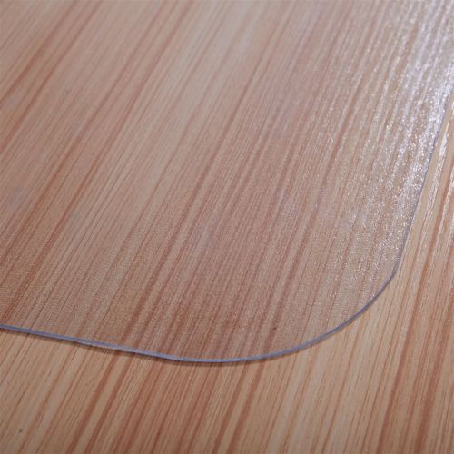 PVC Dull Polish Chairmat Protection Floor Mat 90x120x0.15cm Rectangular